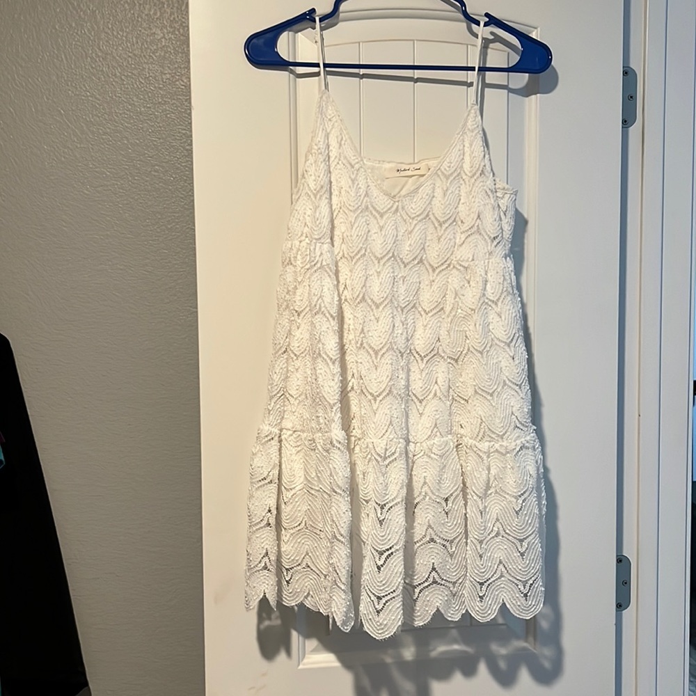 Mustard seed white dress